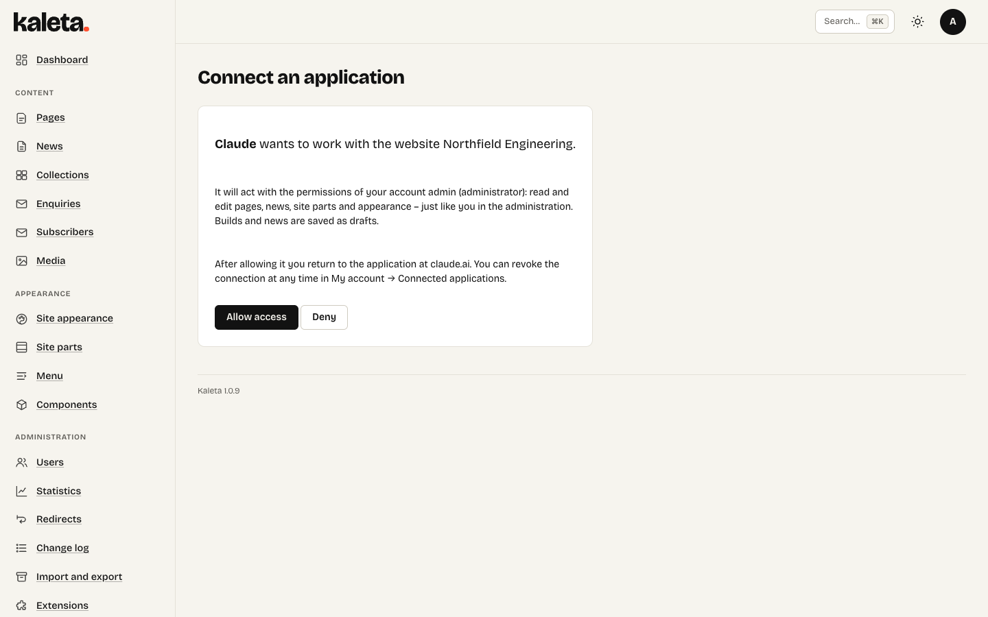 Allowing Claude access on your own site
