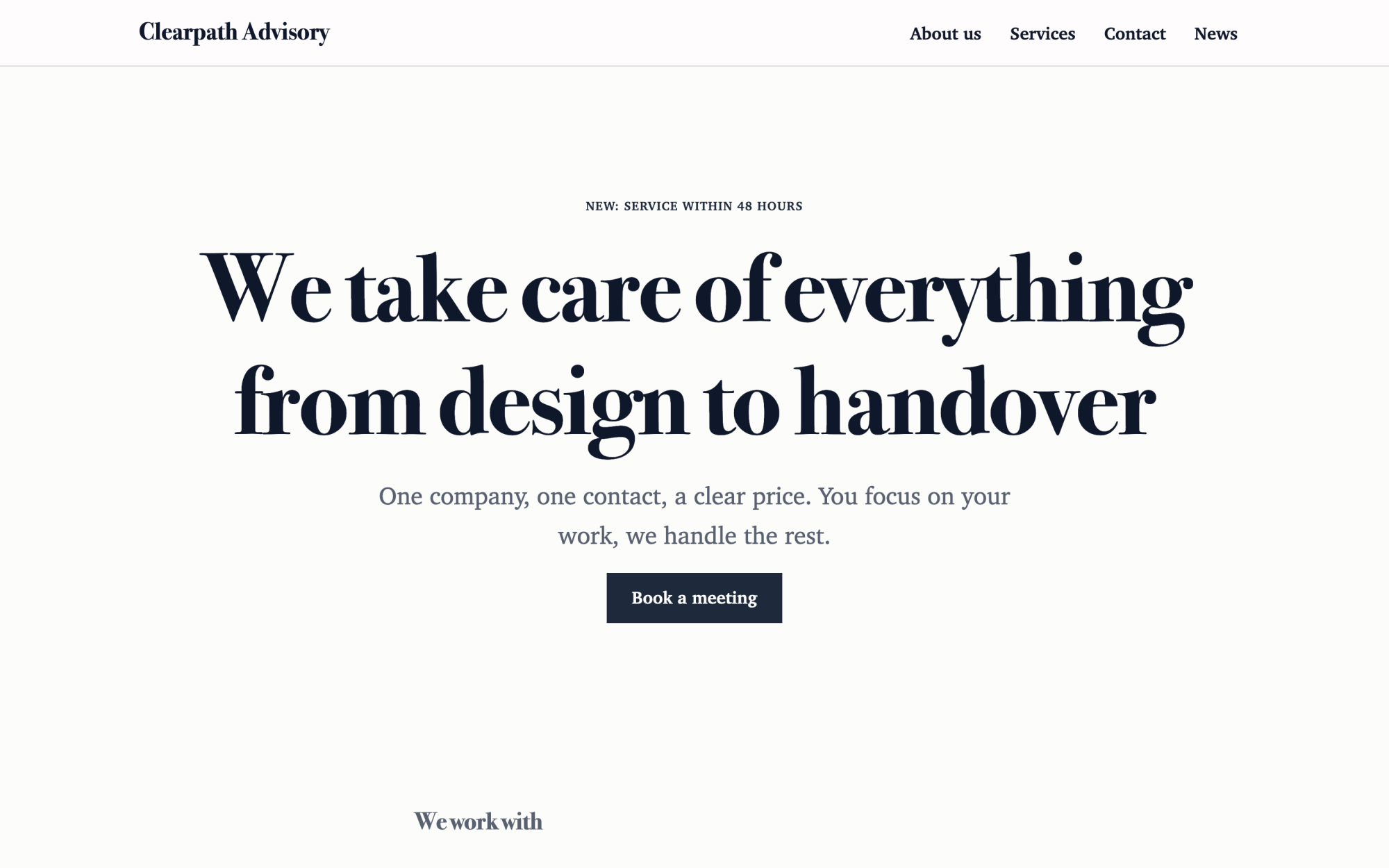 The Consulting and agency starter site